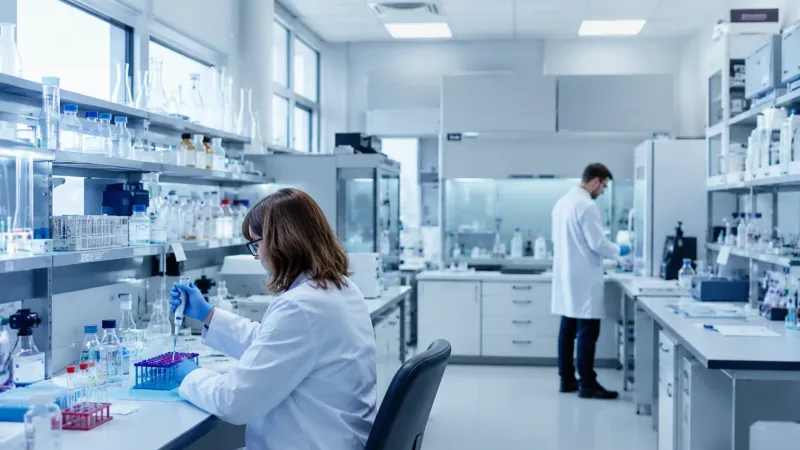 Stanowisko laboratoryjne z aparaturą badawczą