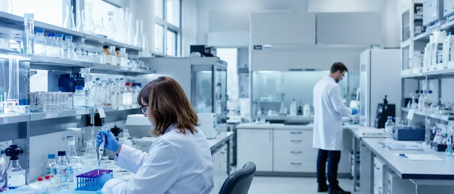 Stanowisko laboratoryjne z aparaturą badawczą